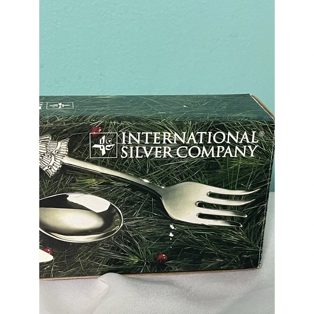 QUALITY~~International Silver Co. Holiday Christmas 3 Piece Serving Set BinR‎
